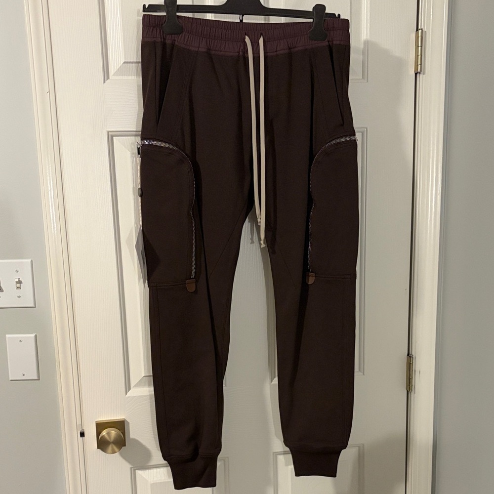 Rick Owens Tecuatl Cargo Jogger in Blood